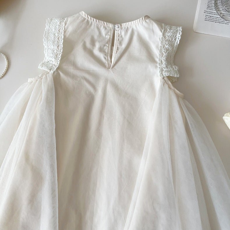 Vestido de Verano Infantil con Tul