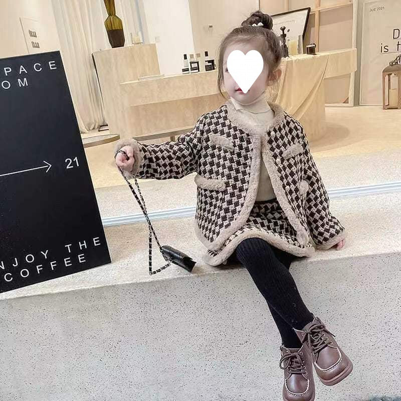 Conjunto Infantil Mujer Tweed Pelinhos