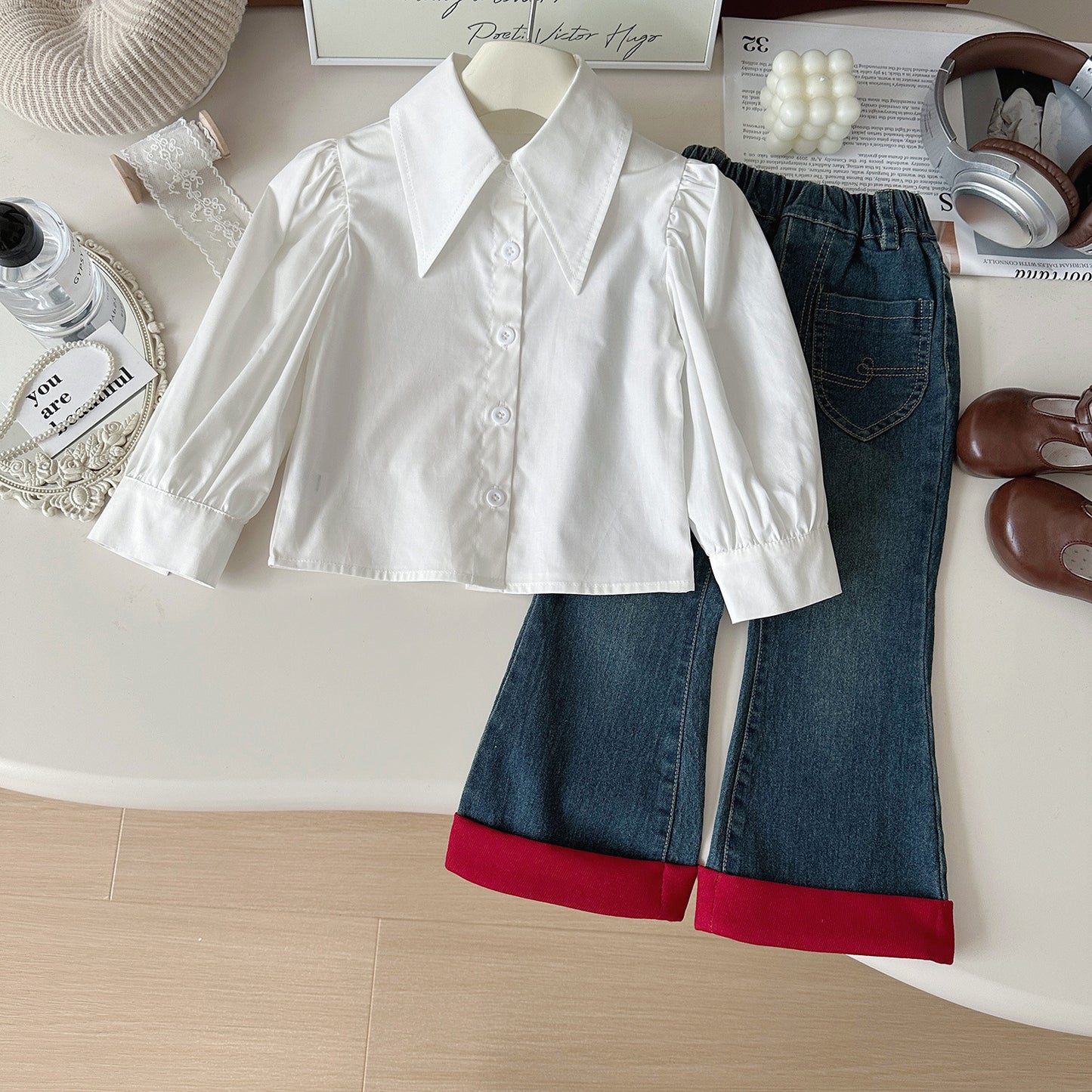 Conjunto Infantil Mujer Chaleco 3 Piezas