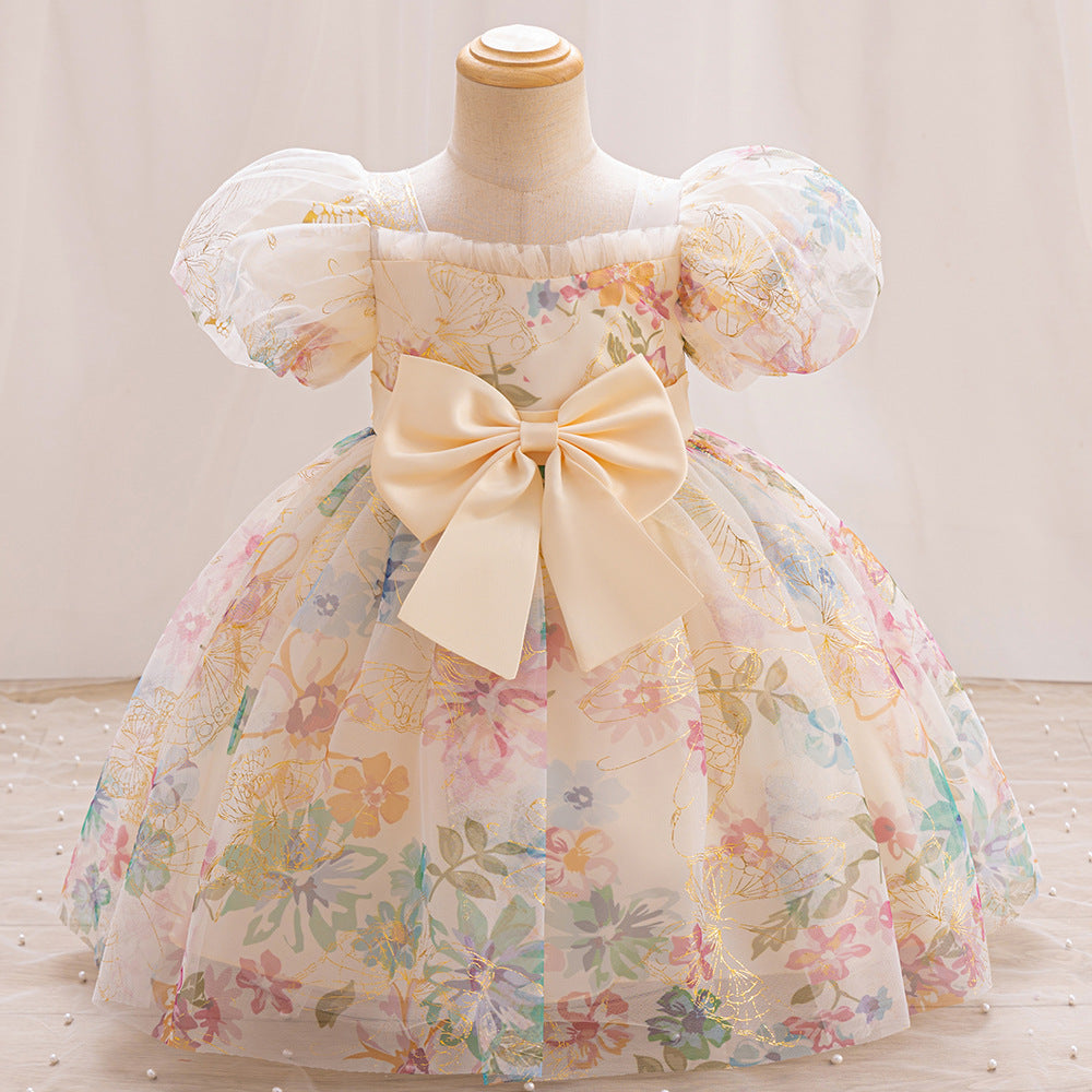 Vestido De Festa Infantil Floral