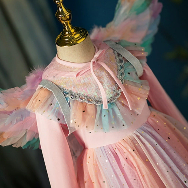 Vestido Infantil + Alas