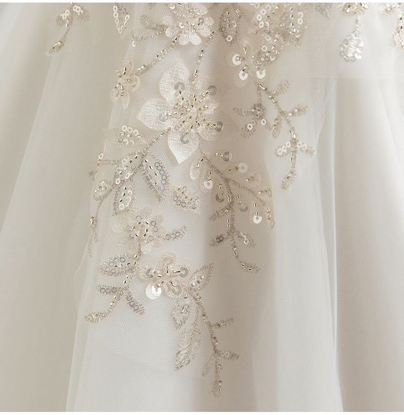 Vestido Infantil de Flores de Tul