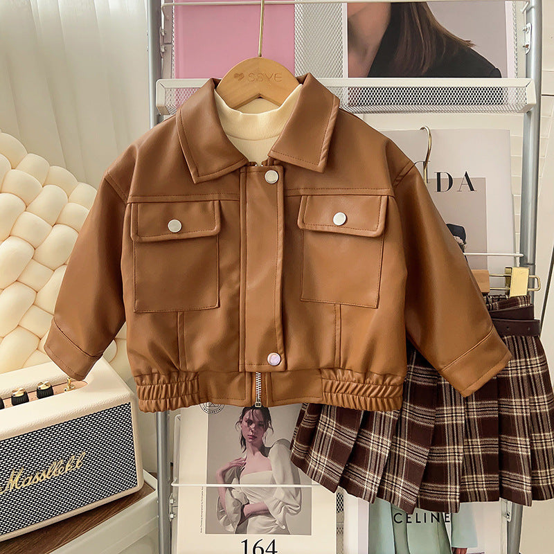 Chaqueta  Bolsos de Cuero para Niños