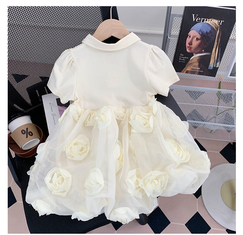 Vestido Infantil Golinha Flores