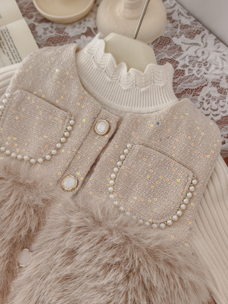 Conjunto de Pelo y Perlas para Niñas