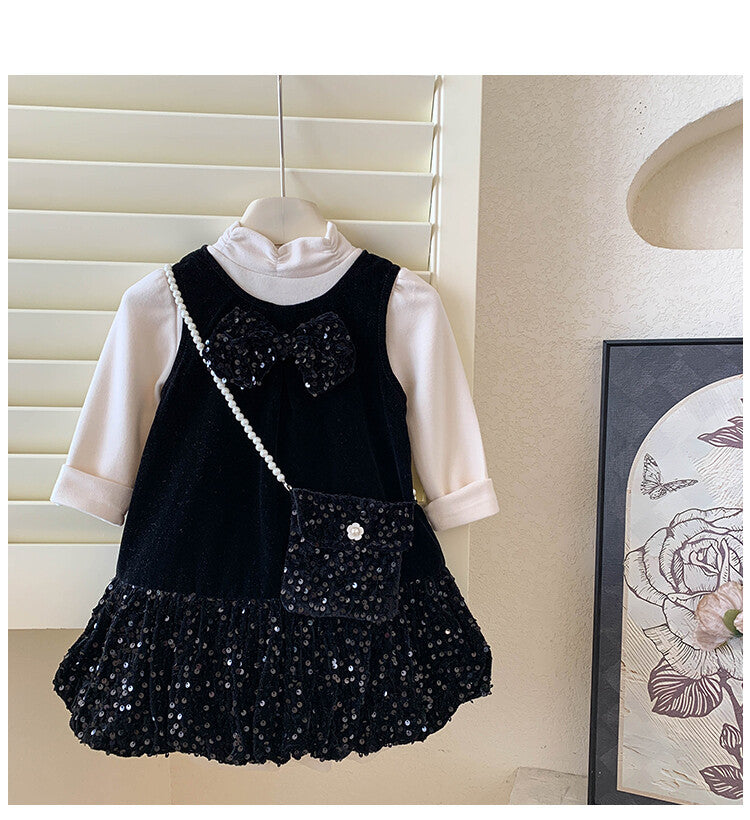 Conjunto Infantil Brillante Invierno/Verano para Niña