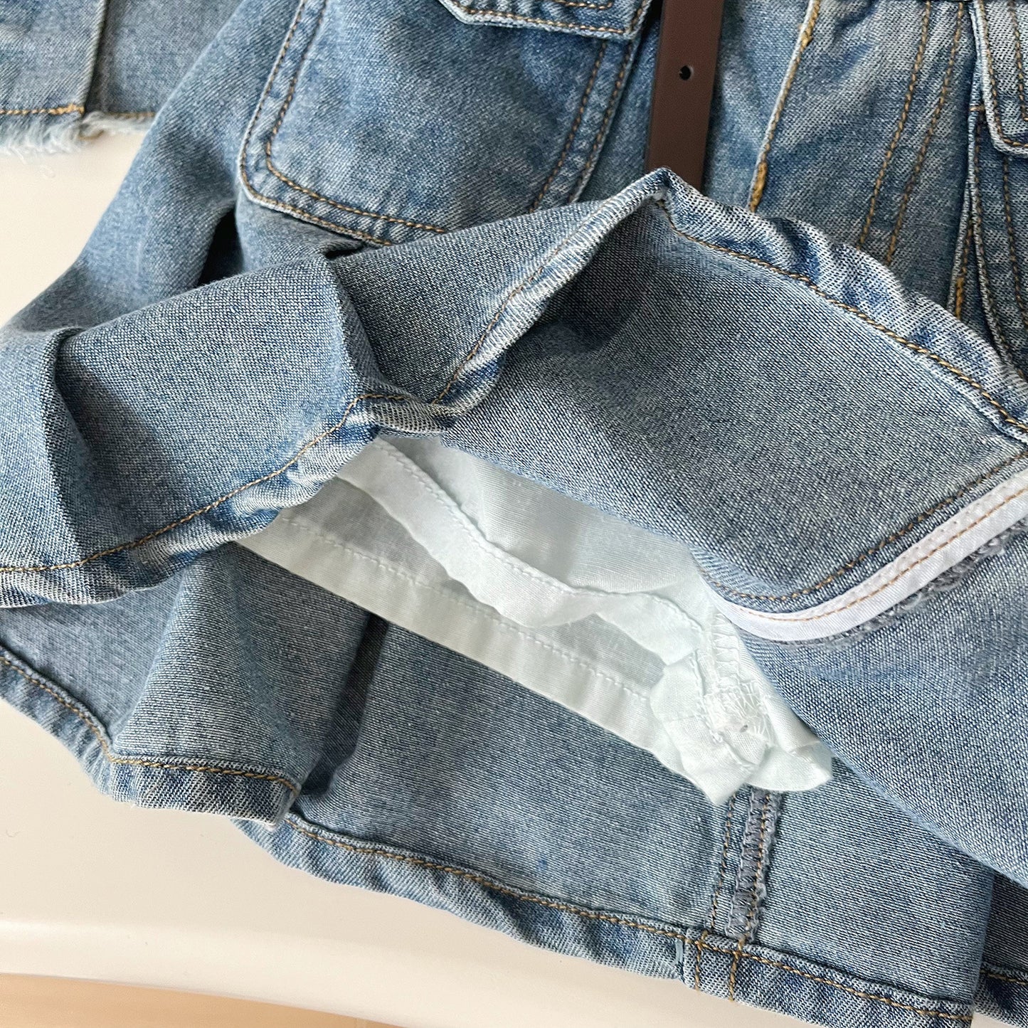 Conjunto Infantil Mujer Bolsillos Vaqueros
