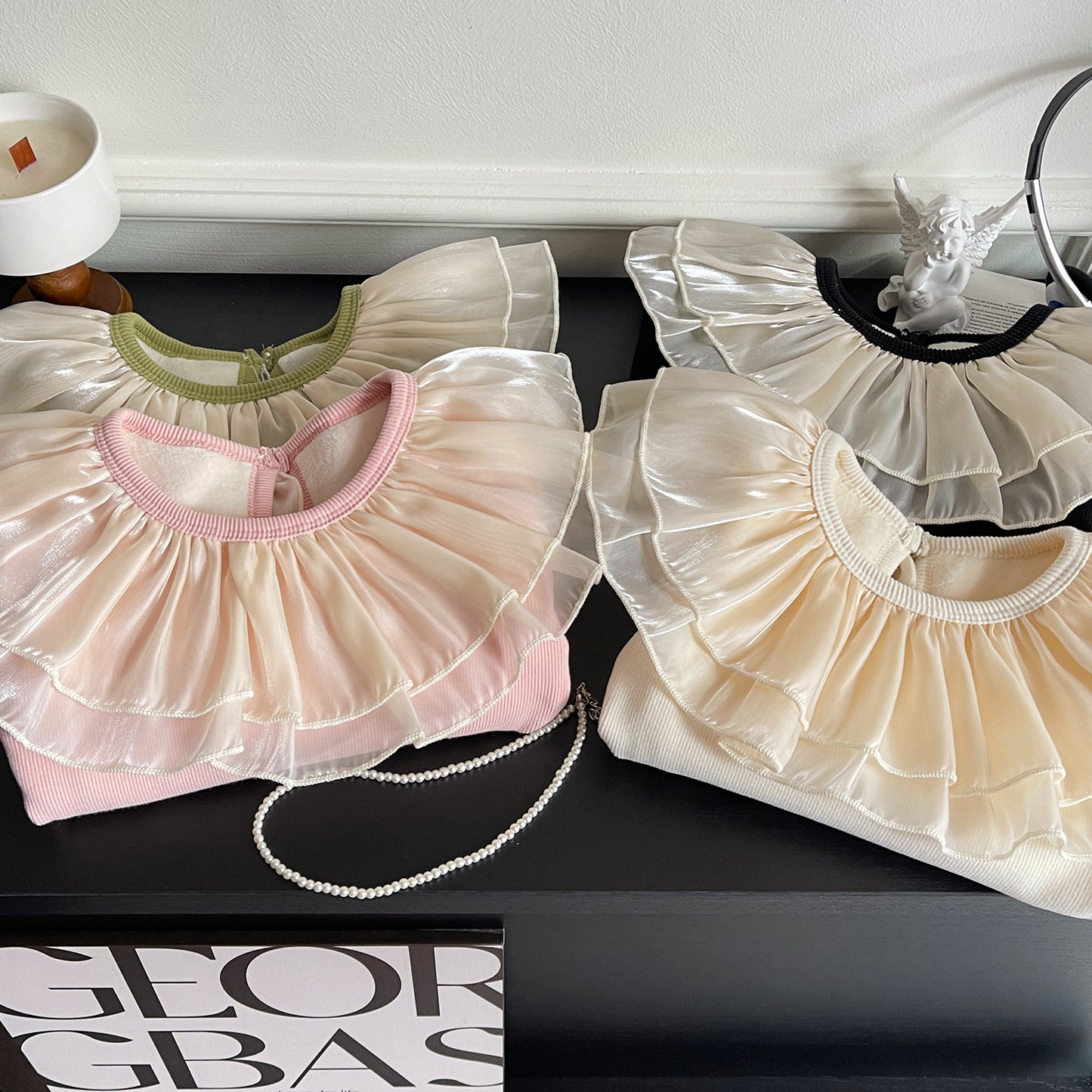 Blusa de manga larga con Volantes