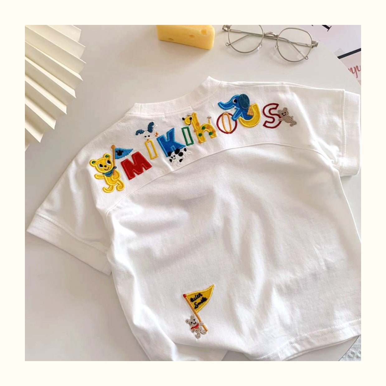 Camiseta de Algodón para Niños Animales