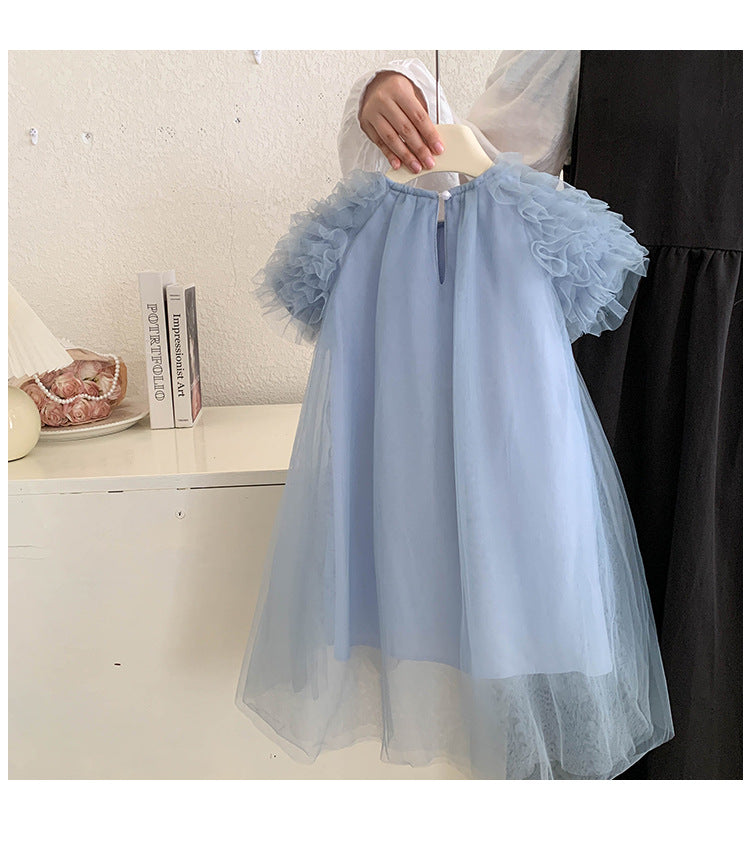 Vestido Infantil Tul Perla