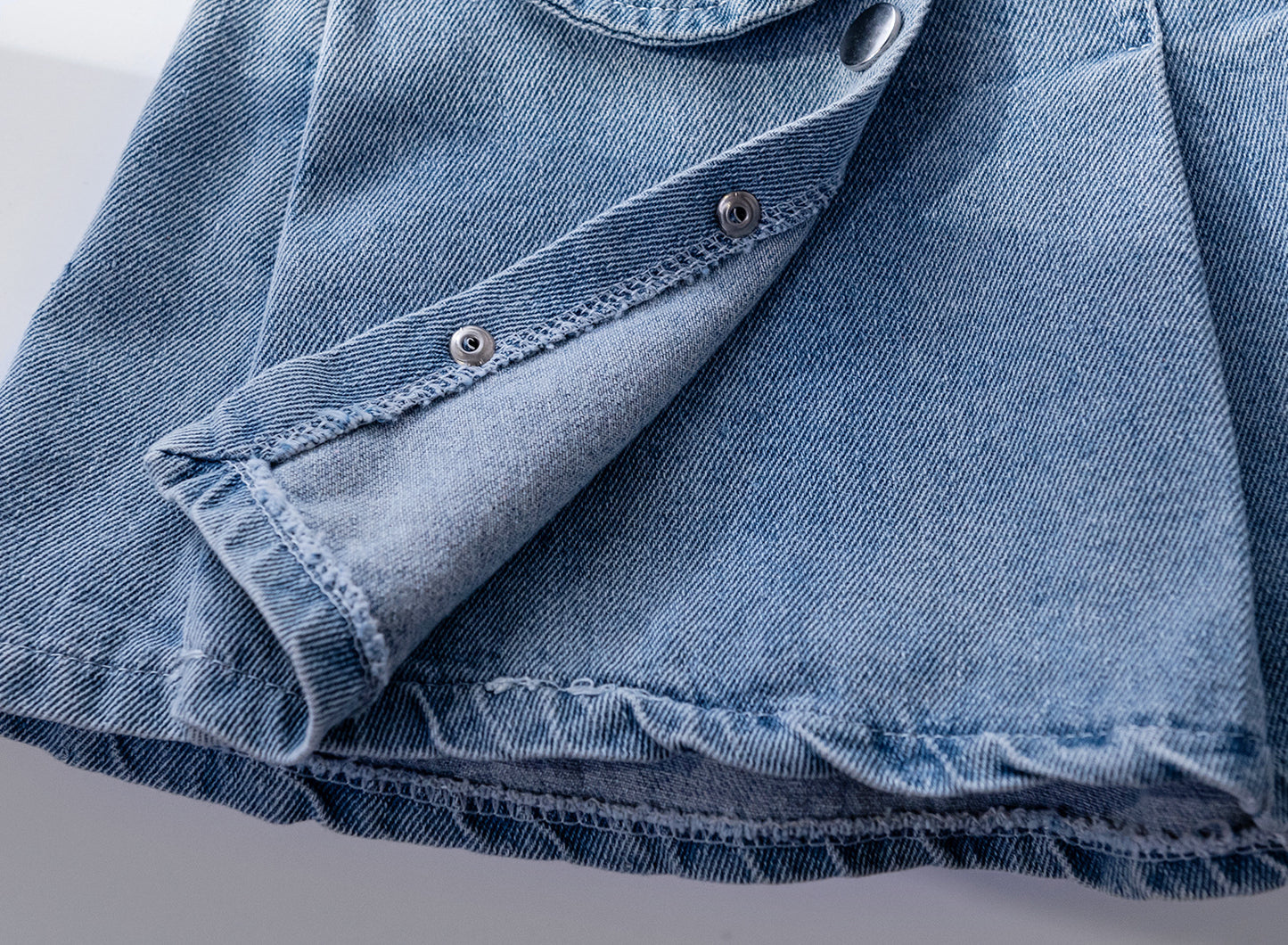 Falda Jeans Infantil Botones Pequeños