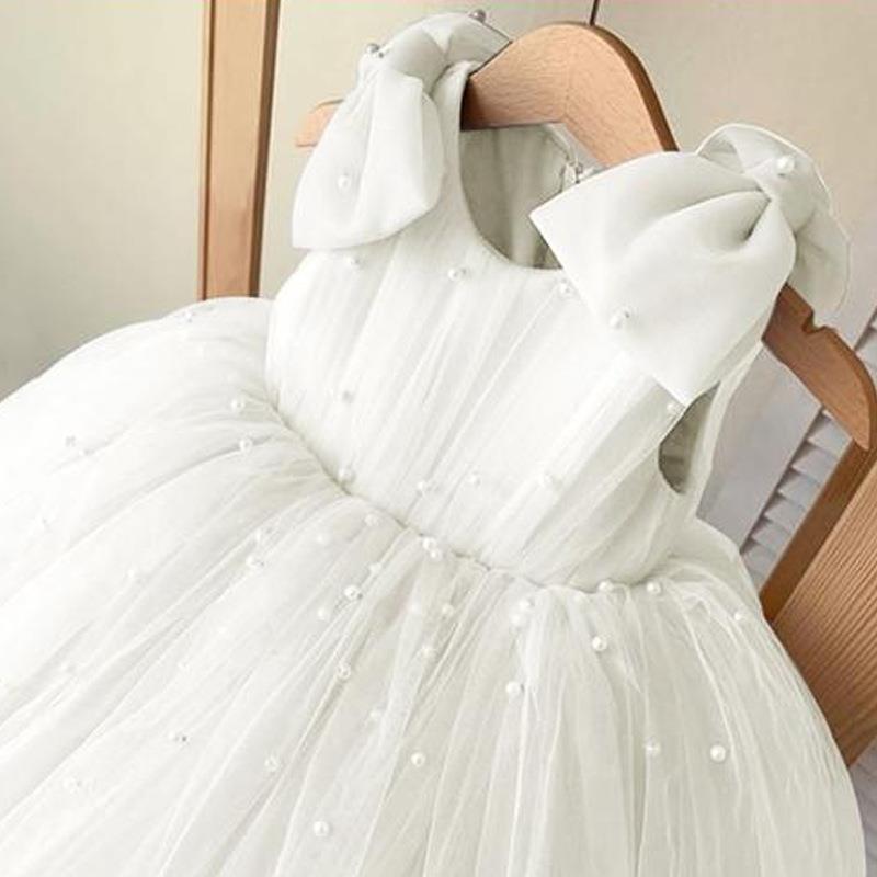 Vestido de Fiesta Infantil con Perlas