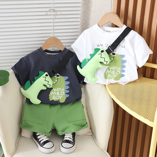 Set Infantil Bolsa Dinosaurio