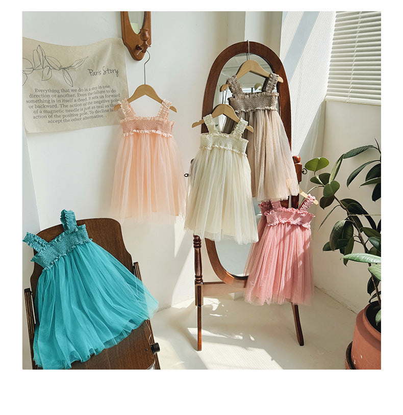 Vestido de tul para niña
