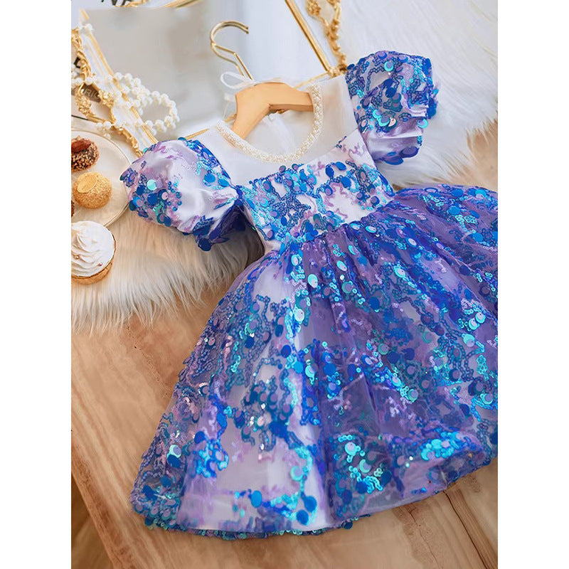 Vestido de Fiesta Infantil de Lentejuelas