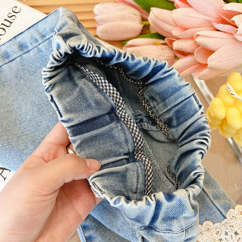 Pantalones Vaqueros Infantiles Barra Lace