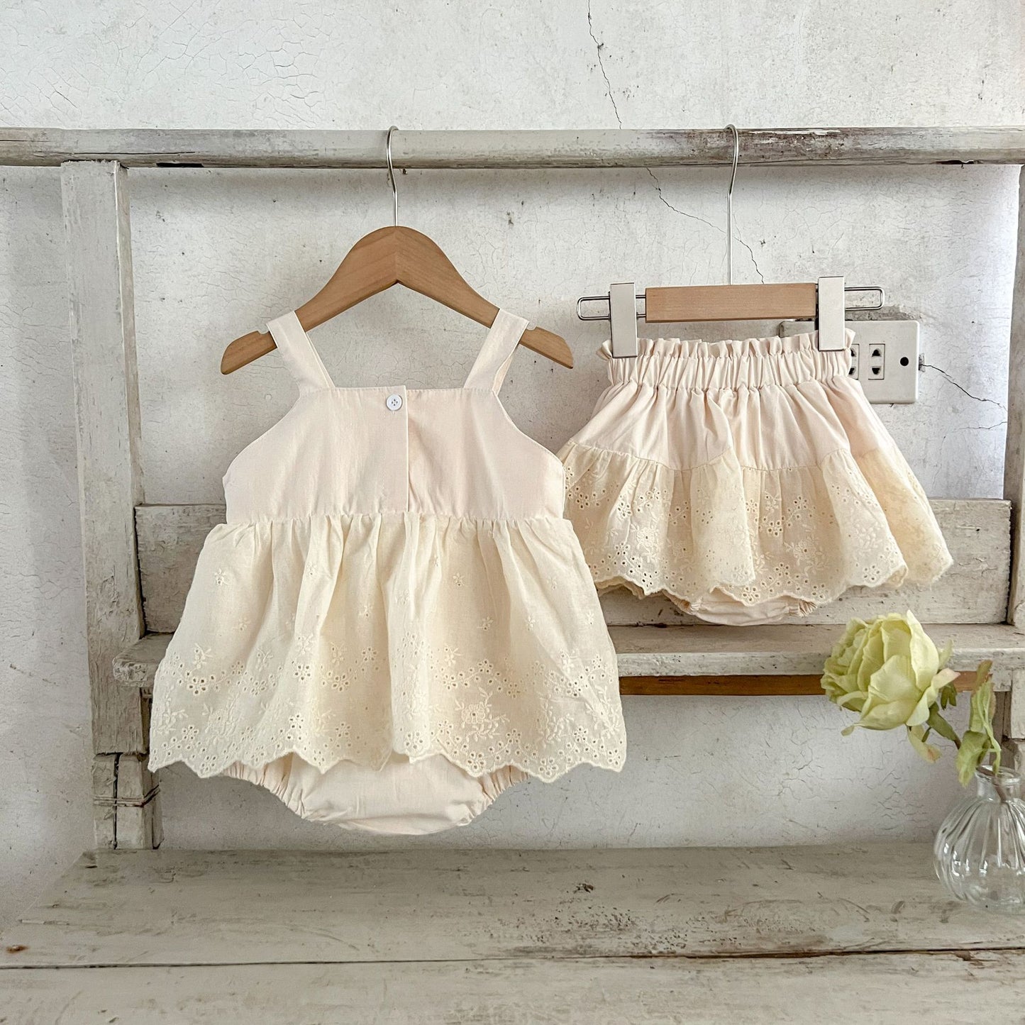 Conjunto Infantil Verano Beige
