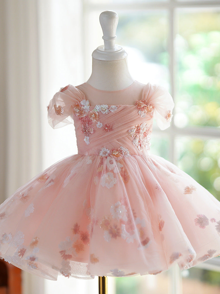 Vestido de Fiesta Infantil Florecitas