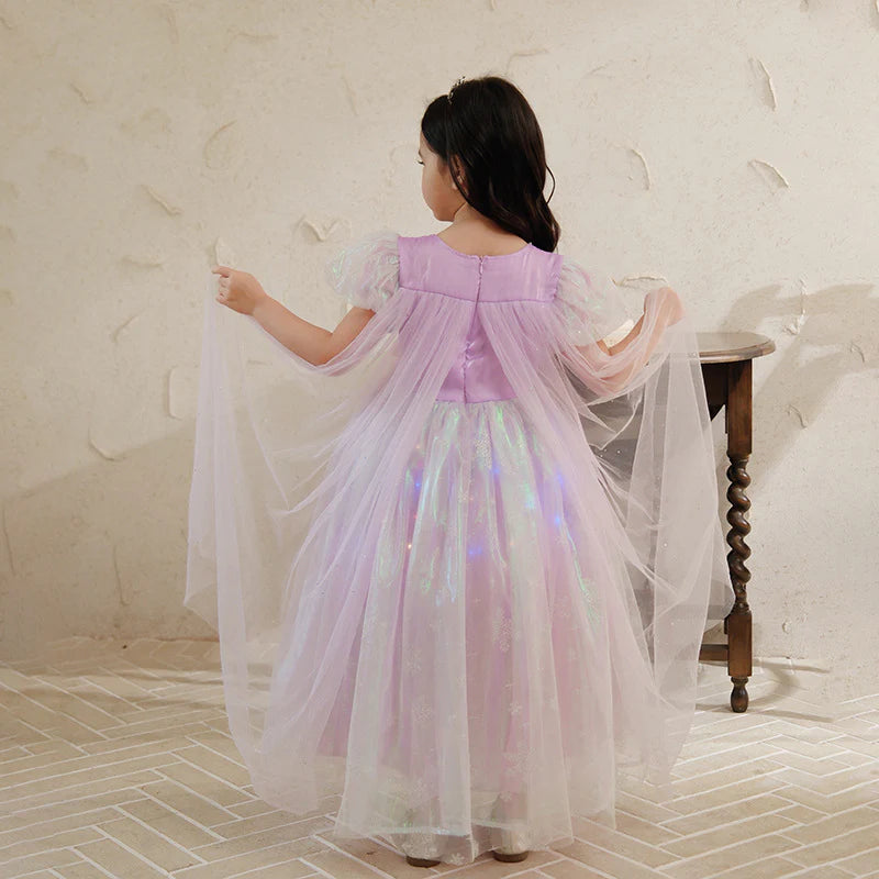 Vestido de Princesa Con Lentejuelas Para Niña