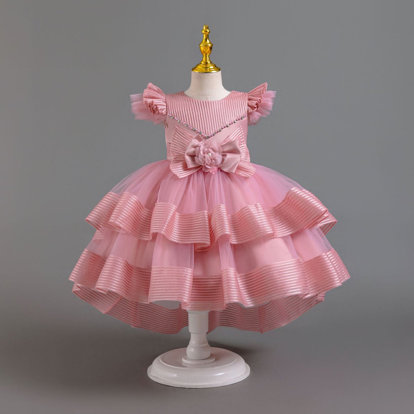 Vestido de Fiesta de Tul con Encaje