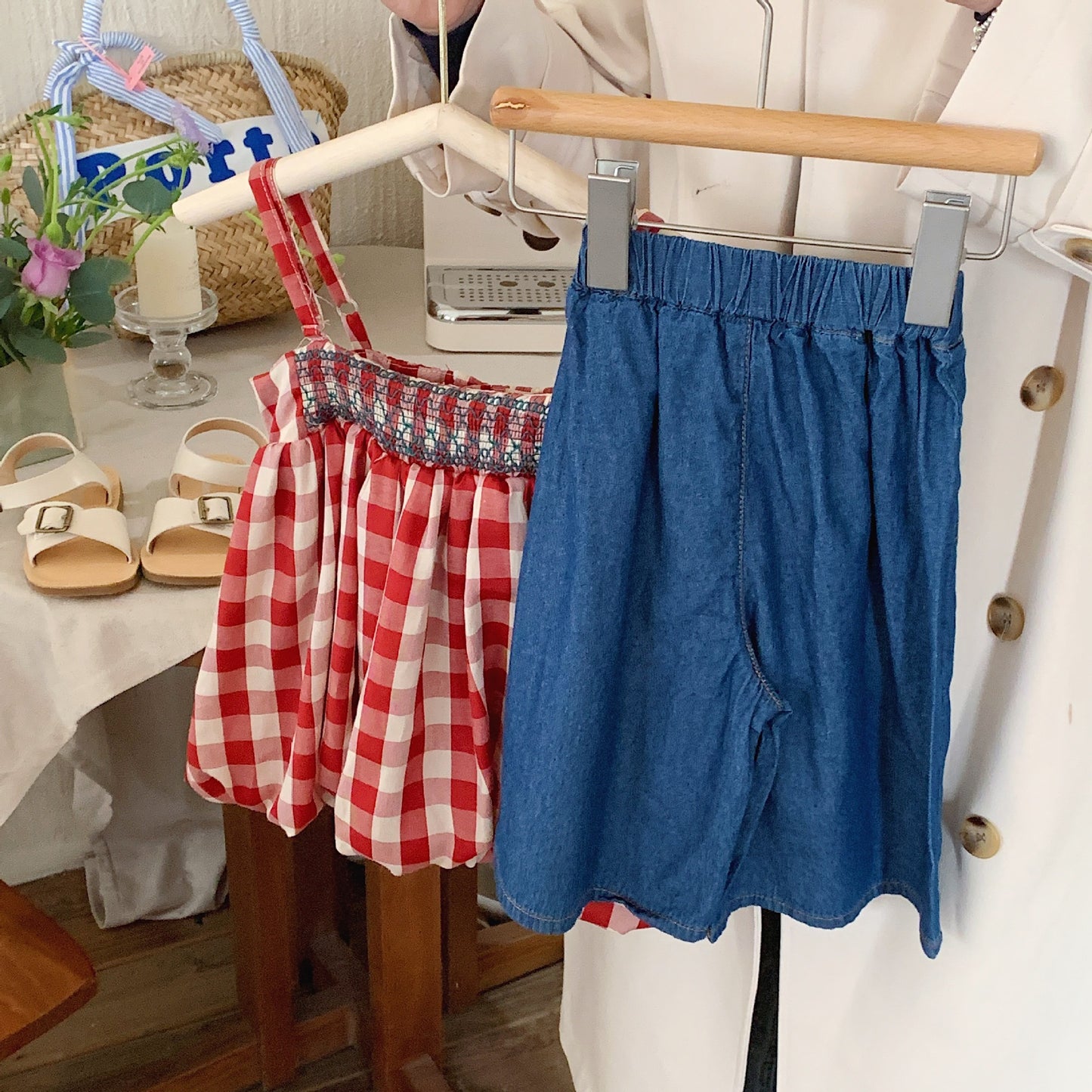 Calça Infantil Jeans Cerejinhas