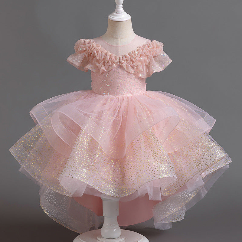 Vestido de fiesta de tul brillante