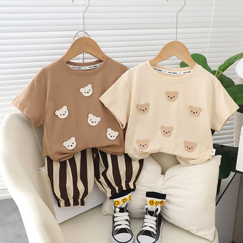 Conjunto Infantil Hombre Osito Rayas