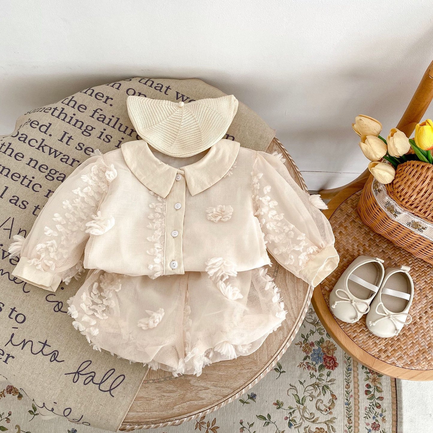 Vestido/Conjunto de Flores para Niños