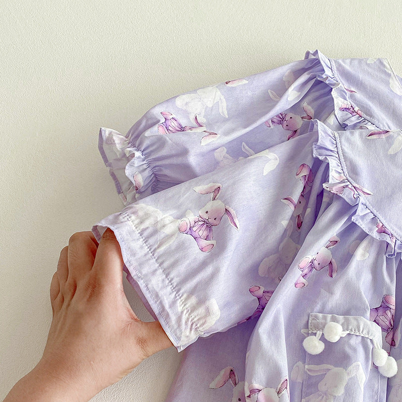 Body/Vestido con Conejitos con Pompones