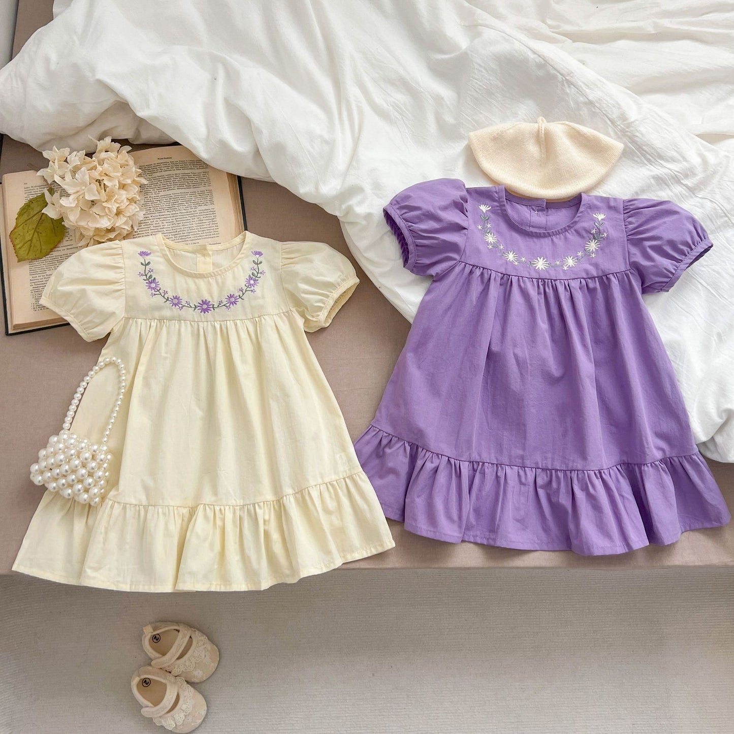 Vestido Infantil de Verano Florecitas