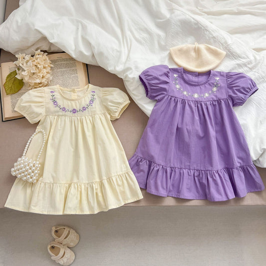 Vestido Infantil de Verano Florecitas