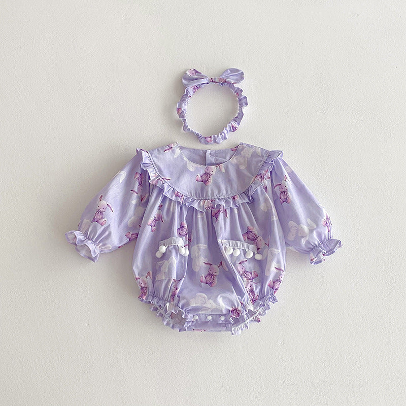 Body/Vestido con Conejitos con Pompones