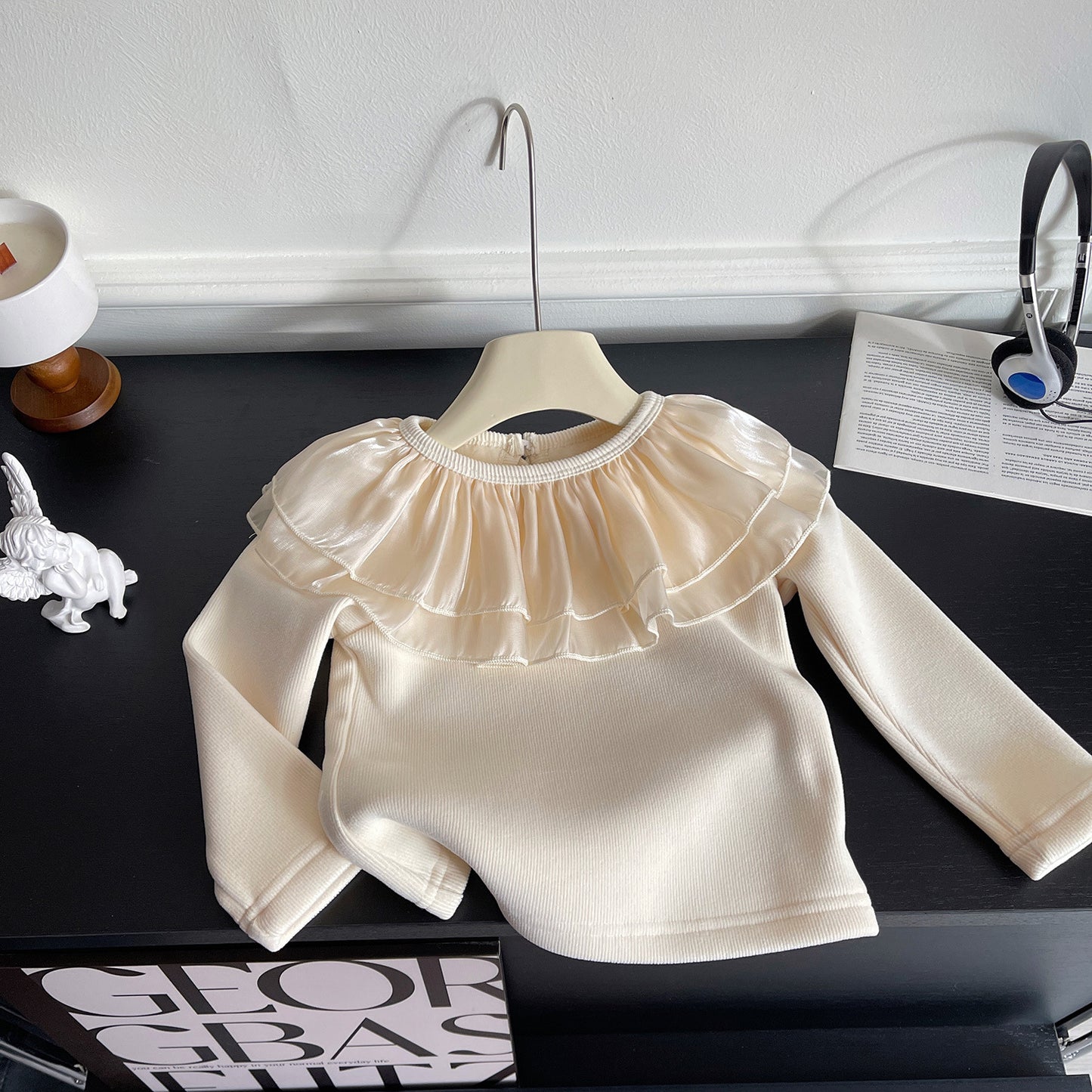 Blusa de manga larga con Volantes