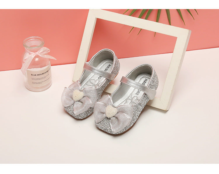 Zapatos Infantiles Corazón Brillante para Niña