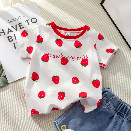 Fresas Camiseta Infantil Mujer