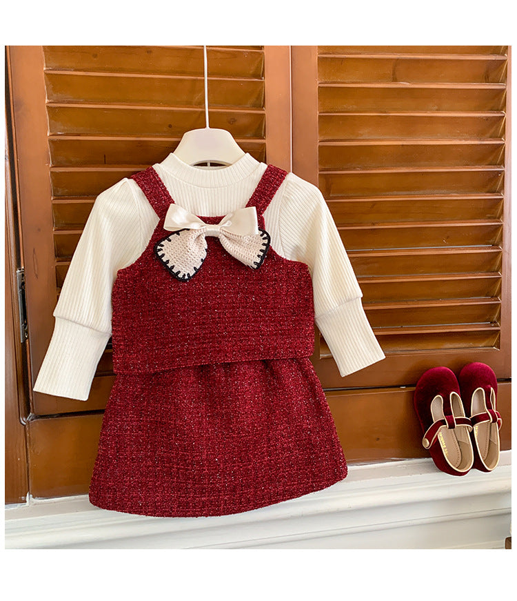 Conjunto Infantil Mujer 3 Piezas Lazo