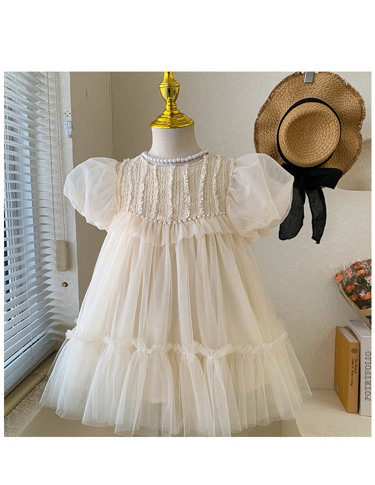 Vestido Infantil Tul Perla