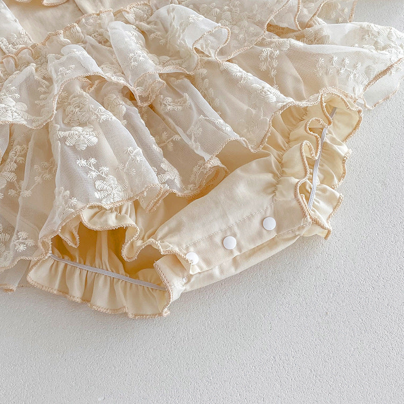 Body de tul floral para mujer