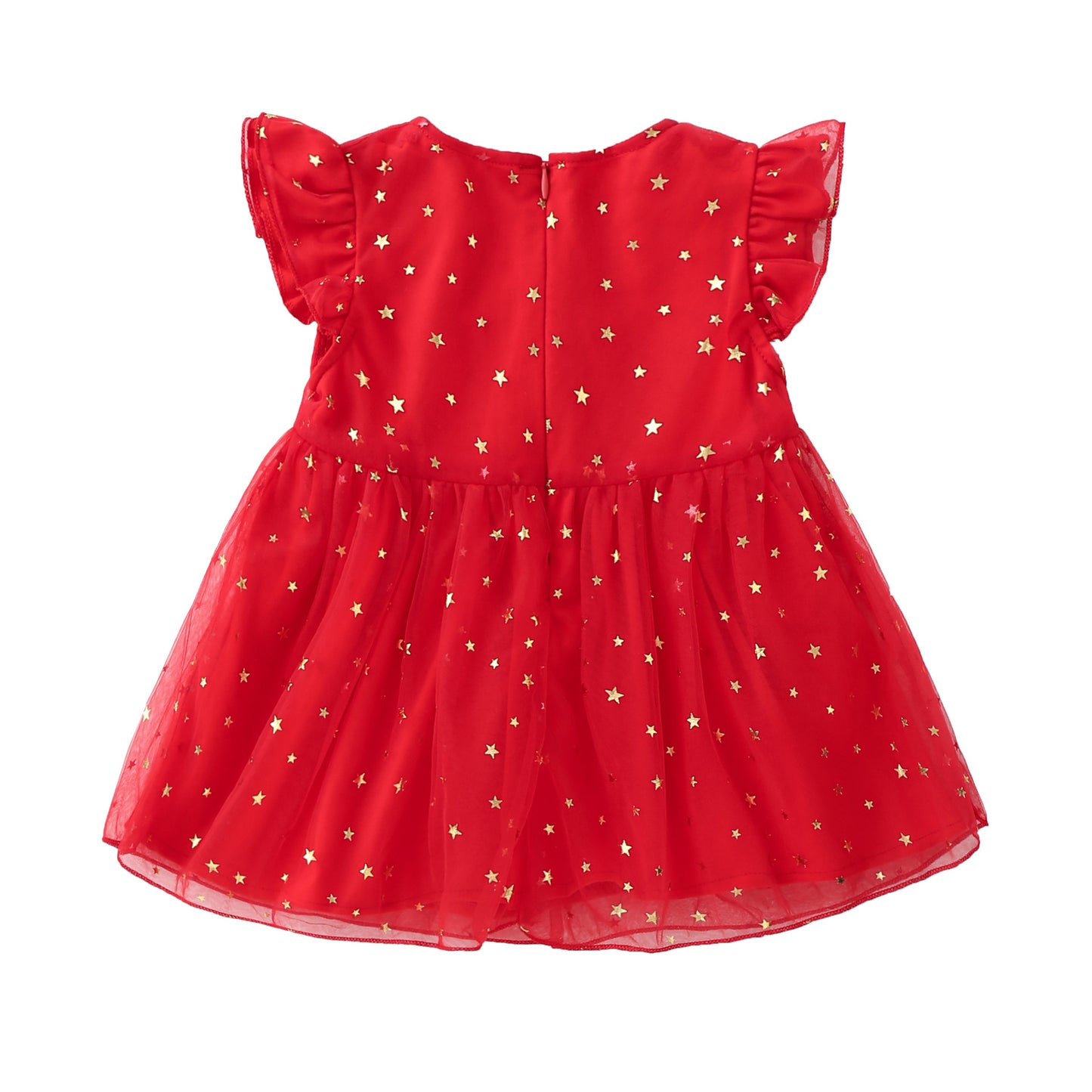 Vestido Infantil Rojo Estrellitas