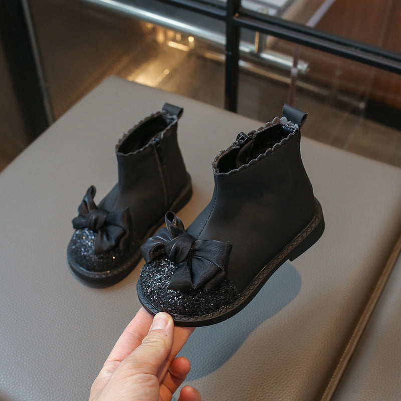 Botas Infantiles Brilhos Lacinho