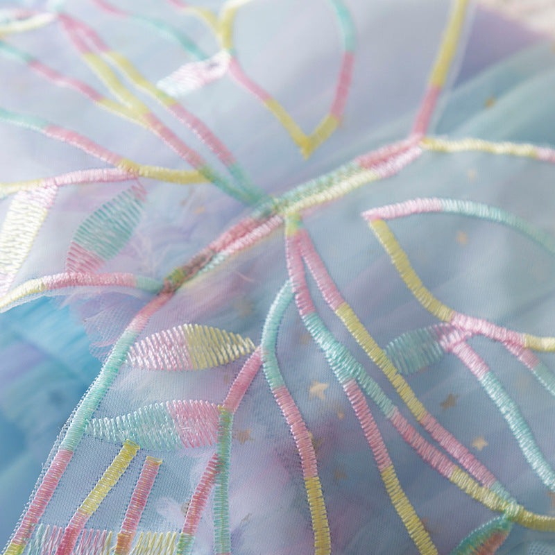 Vestido Infantil con Estrellas y Alas