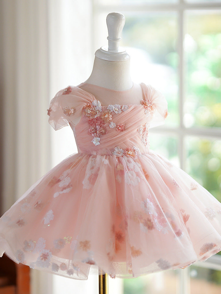 Vestido de Fiesta Infantil Florecitas
