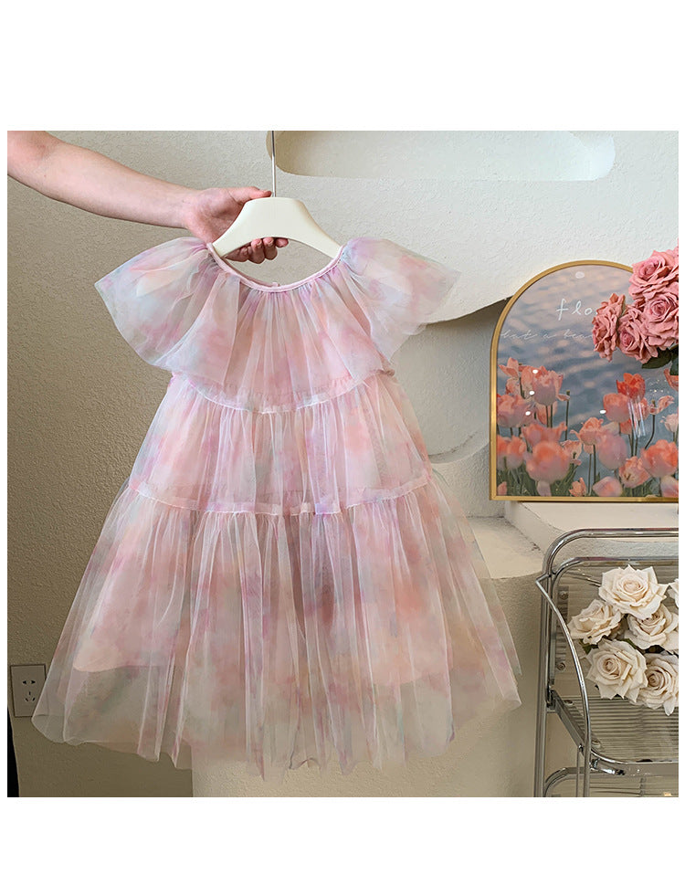 Vestido Infantil Volantes Tul