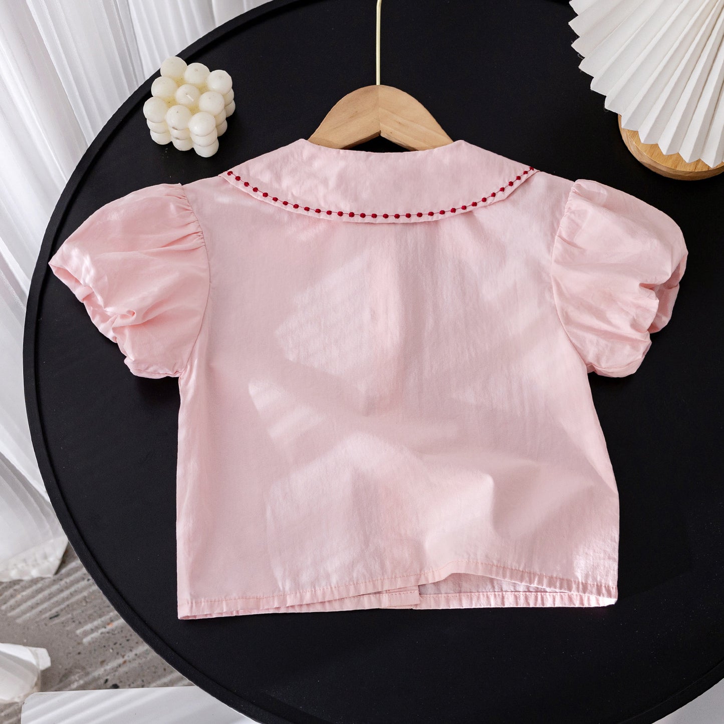 Blusa Infantil Golinha de Mujer de Color Rosa