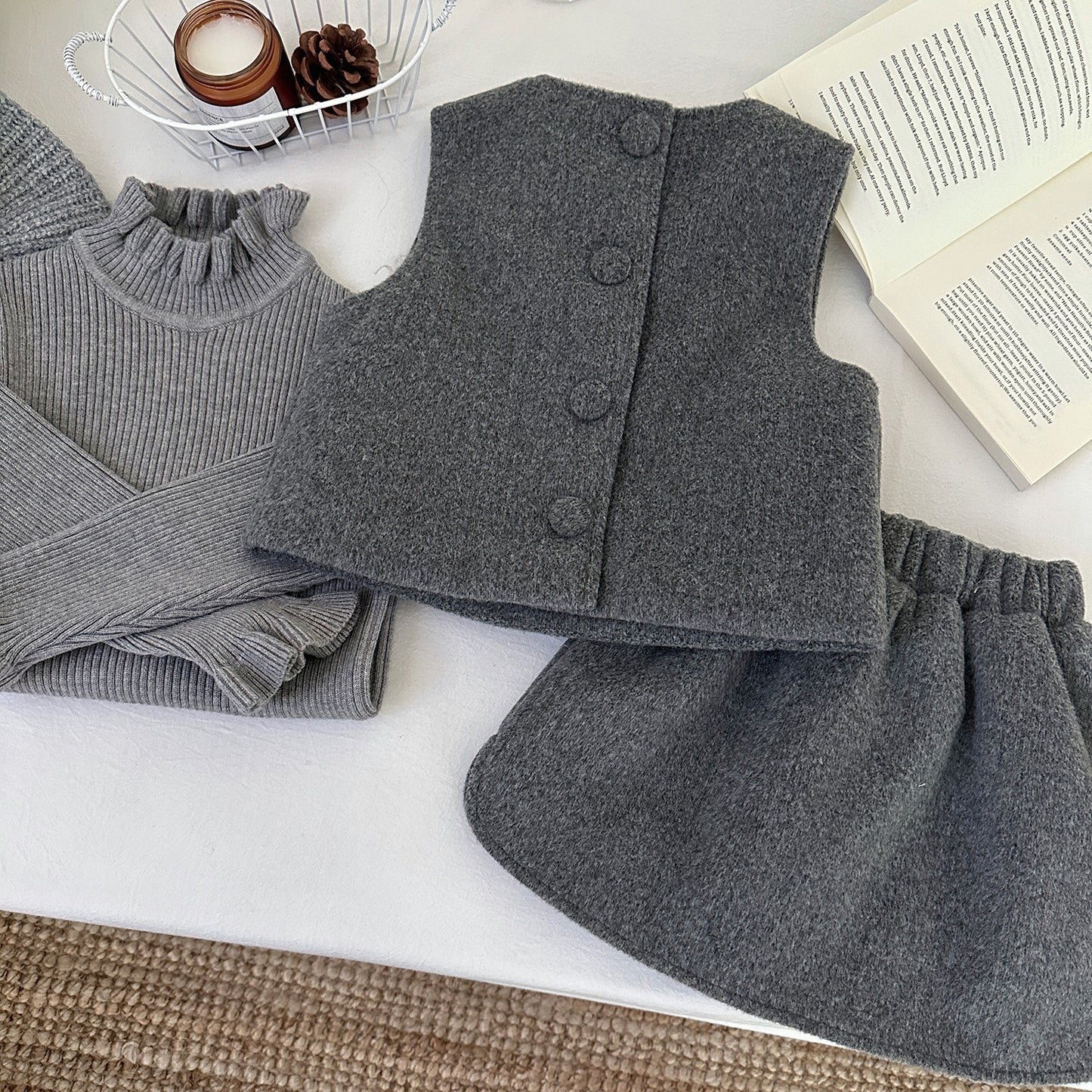 Conjunto de 3 Piezas para Niña Ovejita