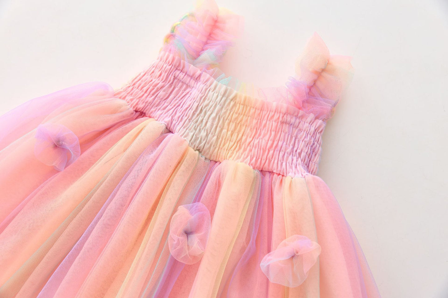 Vestido Infantil Asinha Tul Colores