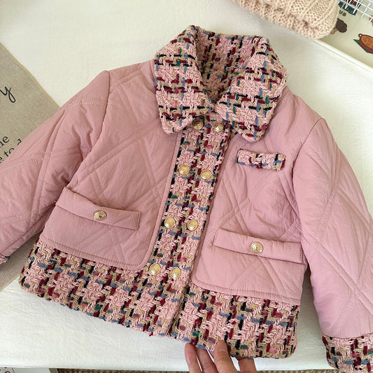 Chaqueta de Felpa con Botones para Niños