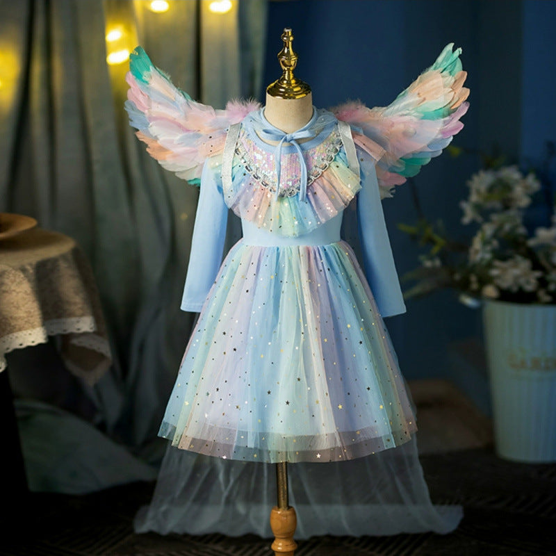 Vestido Infantil + Alas