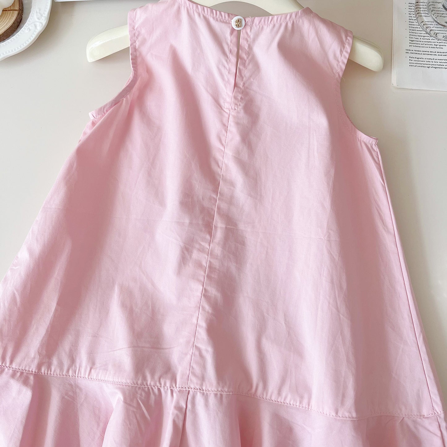 Vestido Infantil Flor Rosa