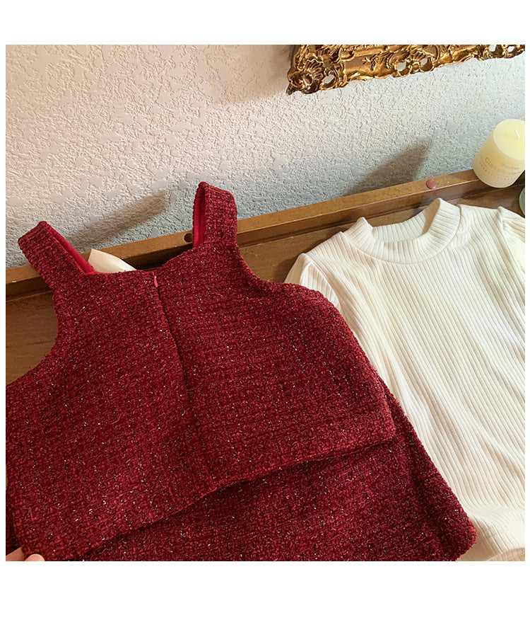 Conjunto Infantil Mujer 3 Piezas Lazo